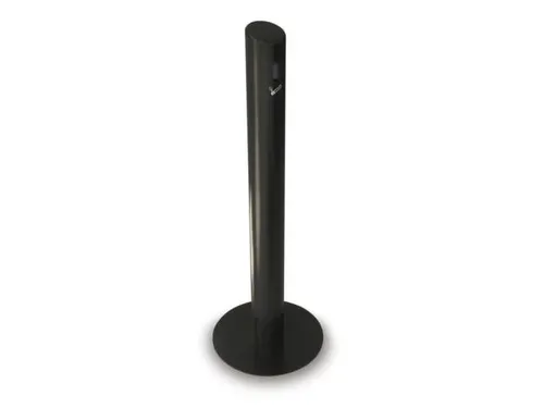 Asbakstaander Aluminium 1041x100mm Zuilvorm D 356mm Zwart