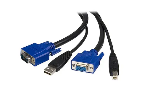 2-in-1 Universal USB KVM Cable