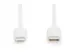 Gegevens-/oplaadkabel Lightning USB-C M/M 1m PVC MFI Wit 20V/3A 60W