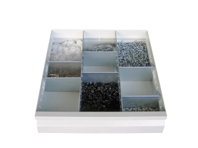 Sleufscheidingswandset,2Xsleufwand/6Xscheidingsplaat