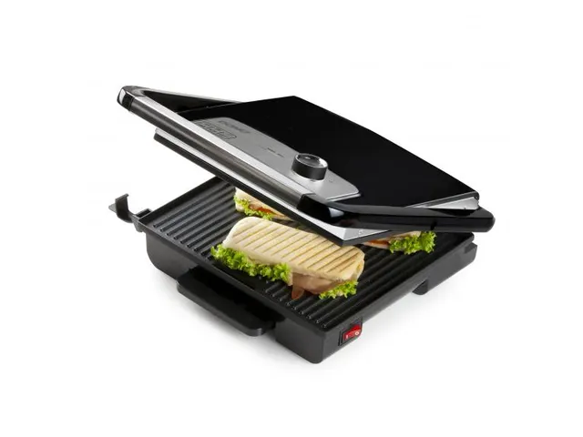 Multifunctionele Contactgrill Inox Zwart