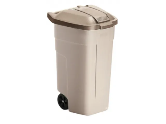 Afvalbak Voor Buiten 100 Liter Grijs Beige