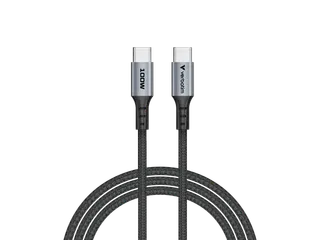 S+C Usb-C/Usb-C Kabel zwart 100W 31846 480Mbps 1.20m - 2