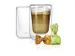Set Cappuccinokopjes 2 Glazen Thermoglas 25cl