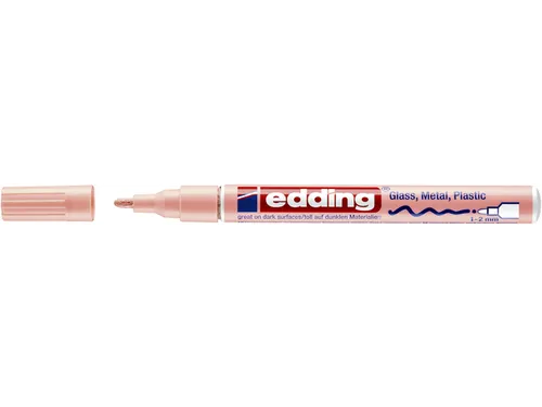 Viltstift Edding 751 lakmarker rond pastel roze 1-2mm