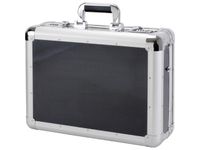 laptop koffer Alumaxx C-1 aluminium zilver-carbonlook 17 inch