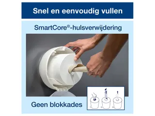 Toiletpapier Tork SmartOne Mini T9 advanced 2-laags 620 vel wit 472193 - 10