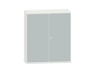 Kantoorkast 1150x1000x430mm Decor Romp Wit Decor Front Lichtgrijs - 1