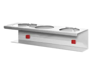 Abax Ronde Bekerhouder Voor Geperforeerde Platen D 70mm B 300mm - 1