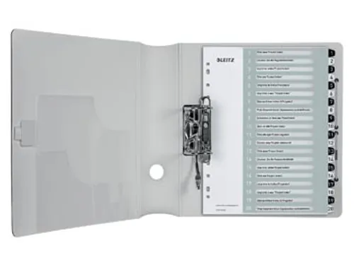 WOW printbare index, 20 tabs, zwart-wit