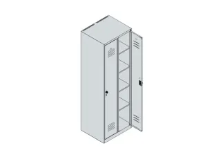 wasgoedverdeelkast,HxBxD 1850x600x500mm,vak B 300mm,draaigrendel - 4