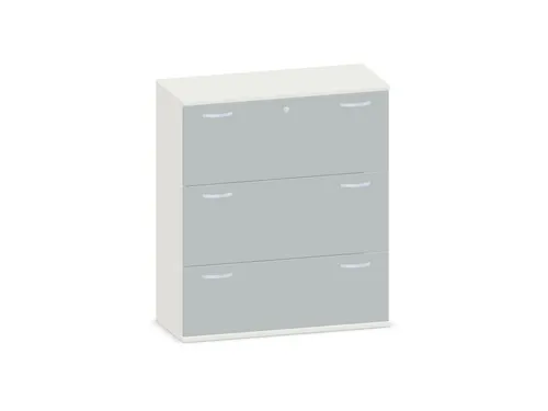 hangmappenkast 1150x1000x430mm 3hangmappenframes lichtgrijs+Onyx