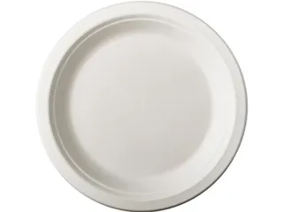 Papstar "Pure" Borden van suikerriet Rond 18cm Wit 50 stuks - 1