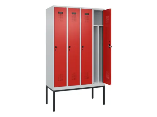locker voor scheiding van kleding,HxBxD 2120x1200x500mm,4vak