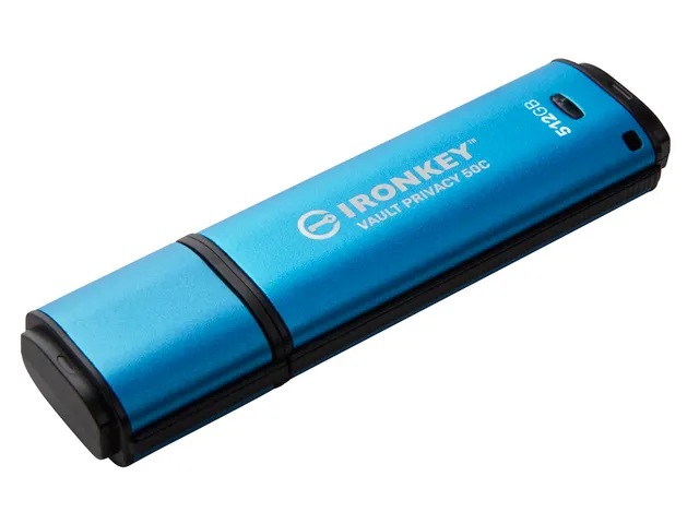 512GB USB-C IronKey Vault Privacy 50C AES-256 versleuteling, FIPS 197