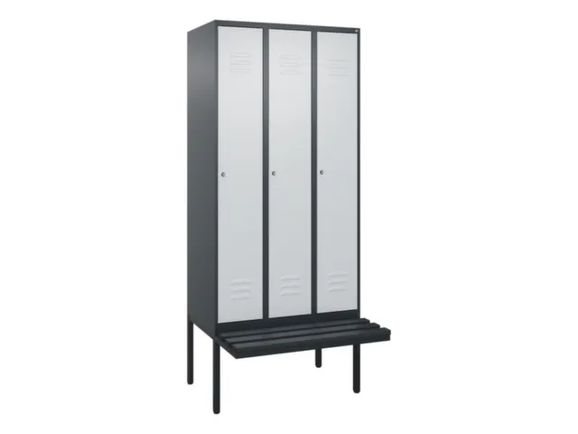 locker voor scheiding van kleding,HxBxD 2120x900x815mm,3vak