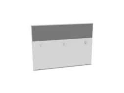baliepaneel,v. bureau,aanbouw achter,B 1600mm,Bl-wit,BN8078-grijs