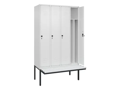locker voor scheiding van kleding,HxBxD 2120x1200x815mm,4vak