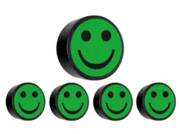 Impressiemagneet Face Groen 35Mm