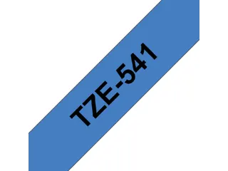 Labeltape Brother P-touch TZe-541 standaard 18mm zwart op blauw - 2