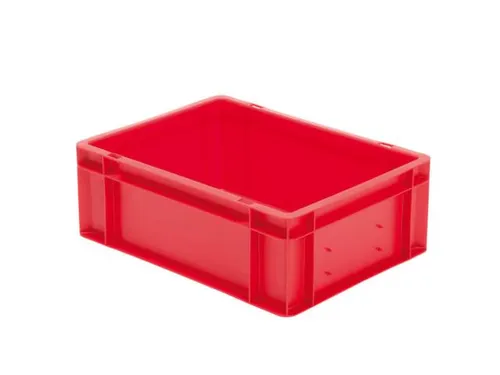 Euronorm-stapelbak 13l 145x400x300mm Wanden/bodem Gesloten Rood