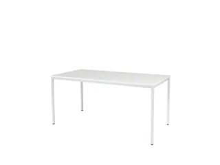 Domino Basic Tafel Vaste Hoogte 1600x800mm Grijs 25mm Wit 4-Poots - 1