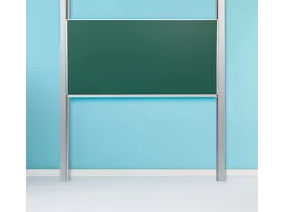 Schoolbord Enkelvlaksbord 120x300cm Kolom Krijtbord Groen Emaille - 2