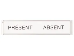 Kopstrook Present & Absent Wit Franstalig