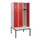 locker met bank,HxBxD 1950x900x815mm,3vak,vak B 300mm,cilinderslot