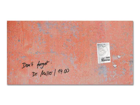 Glas Magneetbord Sigel Artverum Red Wall mat. 91x46cm