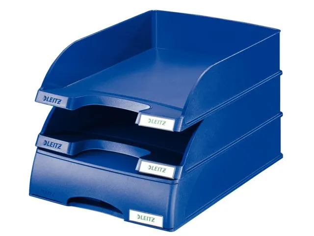 Brievenbak Leitz 5210 Plus blauw met lade A4