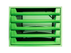 Ladenblok Fantasy Works A4+ met 5 laden open Groen