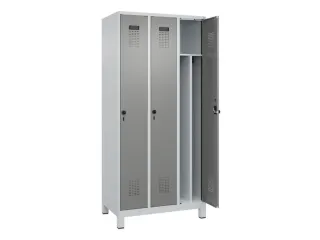 locker voor scheiding van kleding,HxBxD 1950x900x500mm,3vak - 1