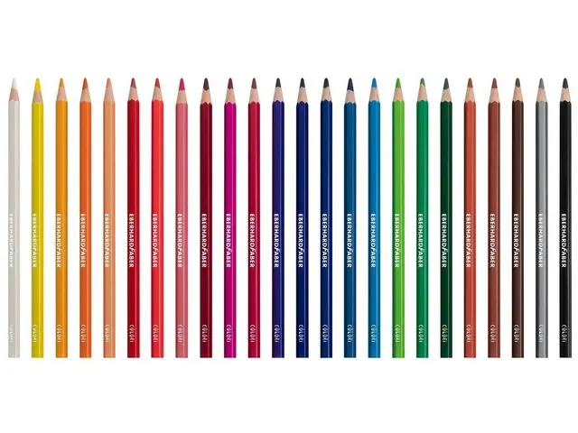 Kleurpotlood Eberhard Faber Kid 17,5cm etui à 24 stuks assorti kleure