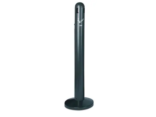 Staande asbak,HxØ 1080x100mm,staal,romp donkergrijs