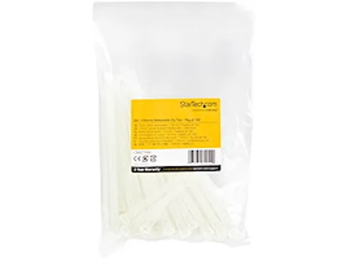 15cm Herbruikbare Kabelbinders wit nylon 100 stuks