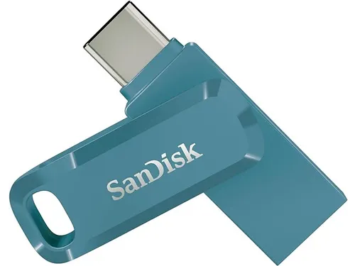 SanDisk Ultra Dual Drive Go USB 128GB USB flash drive Blauw