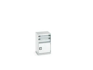 ladekast HxBxD 800x525x525mm 2laden RAL7035 front RAL7035 - 8