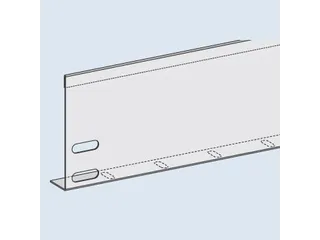 stortgoedlijst,v. schroefstelling - basisveld,HxB 100x1000mm,staal - 1