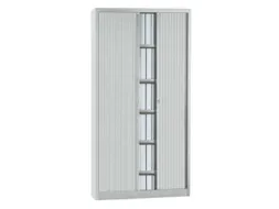 jaloeziedeurkast,HxBxD 1980x1000x430mm,5 OH,romp lichtgrijs