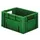 Euronorm Stapelkrat 210x400x300mm 17.5l Wanden/Bodem Gesloten Groen