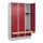 locker met bank,HxBxD 1950x1200x815mm,3vak,vak B 400mm,cilinderslot