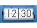 Horloge de table NeXtime 'Big Flip' 36x16,7x8,5cm acrylique bleu