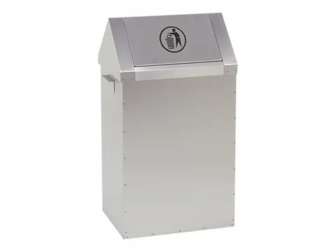 Emga RVS Afvalbak met tuimeldeksel 65 liter