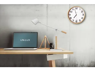 Bureaulamp Unilux Vicky led hout wit - 5