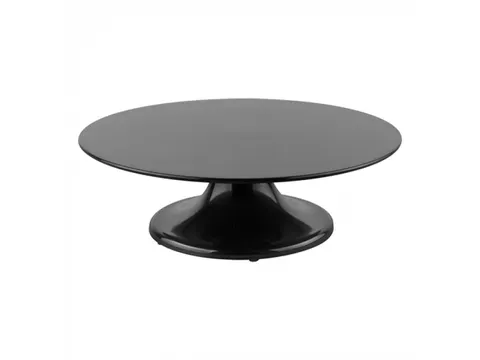 Emga Taartstandaard 32cm Melamine Zwart met draaivoet