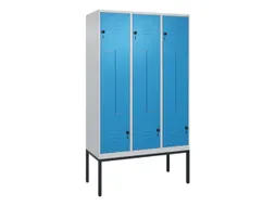 Z-garderobekast,HxBxD 2120x1200x500mm,vak B 200/400mm,draaigrendel