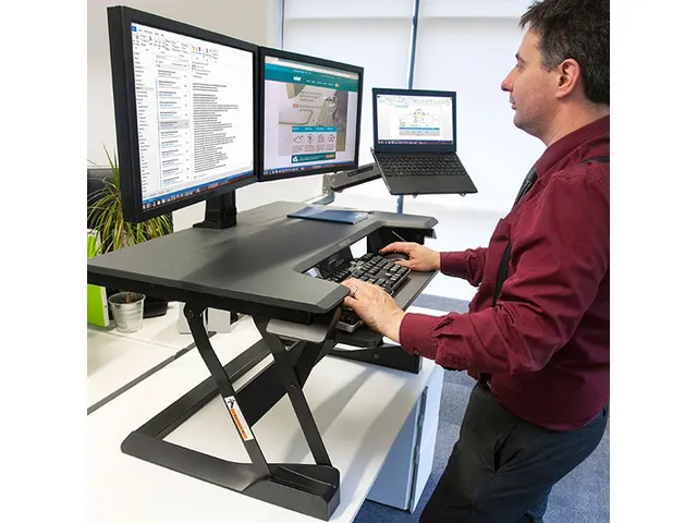 Werkstation Zit Sta Bureau Workfit T Stand Tabletop Zwart