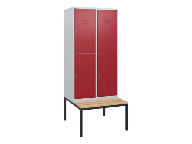 Dubbeldekse dekenkist,HxBxD 1950x800x815mm,2x2vak.,vak B 400mm