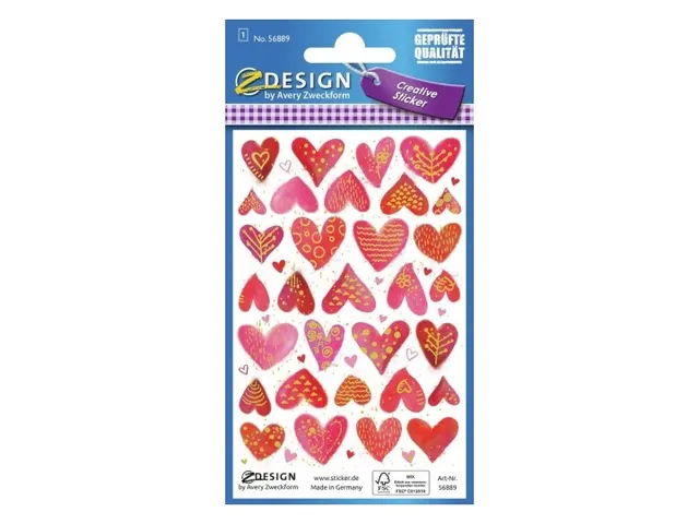 Étiquette en papier Z-design Creative 1 feuille curs